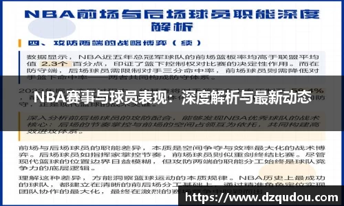 NBA赛事与球员表现：深度解析与最新动态